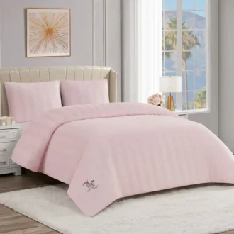 Jenny Velour Striped Jacquard Comforter Set