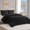Jenny Velour Striped Jacquard Duvet Set