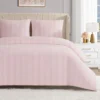 Jenny Velour Striped Jacquard Duvet Set
