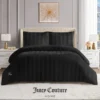 Jenny Velour Striped Jacquard Duvet Set