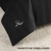 Jenny Velour Striped Jacquard Duvet Set