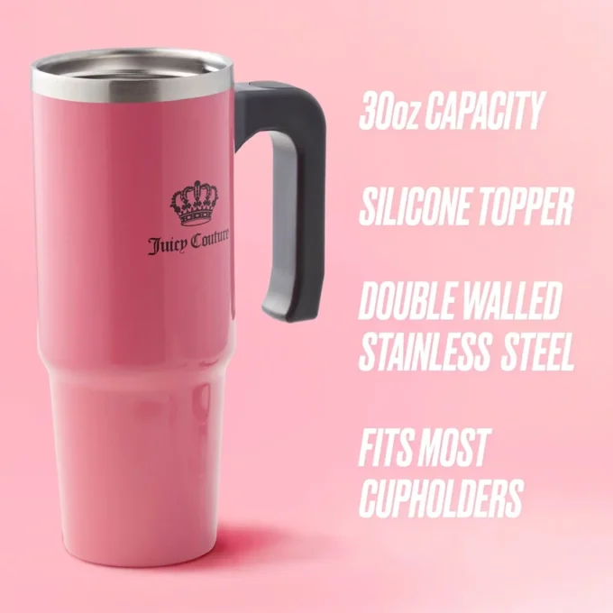 Jetsetter Hydration Stainless Steel Tumbler with Handle, Straw & Topper with Neoprene Crossbody Pouch Jetsetter Hydration Stainless Steel Tumbler with Handle, Straw & Topper with Neoprene Crossbody Pouch
