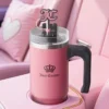 Jetsetter Hydration Stainless Steel Tumbler with Handle, Straw & Topper with Neoprene Crossbody Pouch Jetsetter Hydration Stainless Steel Tumbler with Handle, Straw & Topper with Neoprene Crossbody Pouch