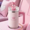 Jetsetter Hydration Stainless Steel Tumbler with Handle, Straw & Topper with Neoprene Crossbody Pouch Jetsetter Hydration Stainless Steel Tumbler with Handle, Straw & Topper with Neoprene Crossbody Pouch