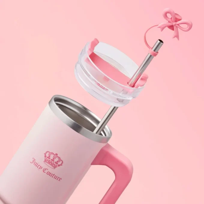 Jetsetter Hydration Stainless Steel Tumbler with Handle, Straw & Topper with Neoprene Crossbody Pouch Jetsetter Hydration Stainless Steel Tumbler with Handle, Straw & Topper with Neoprene Crossbody Pouch