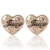Juicy Crystal-Embellished Heart Stud Earrings Juicy Crystal-Embellished Heart Stud Earrings