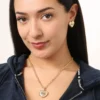 Juicy Crystal-Embellished Heart Stud Earrings Juicy Crystal-Embellished Heart Stud Earrings