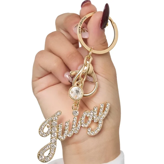Juicy Logo Bling Keychain Bag Charm Juicy Logo Bling Keychain Bag Charm