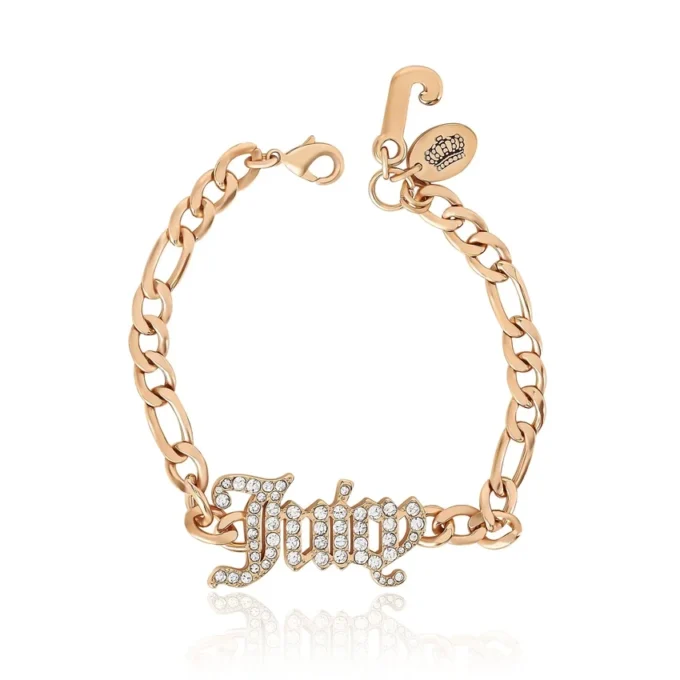 Juicy Script Crystal Chain Bracelet Juicy Script Crystal Chain Bracelet
