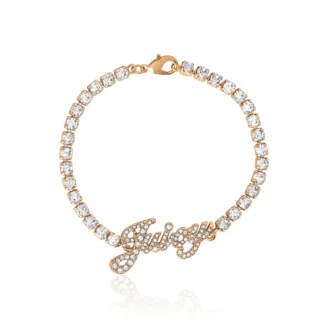 Juicy Script Crystal Tennis Bracelet Juicy Script Crystal Tennis Bracelet