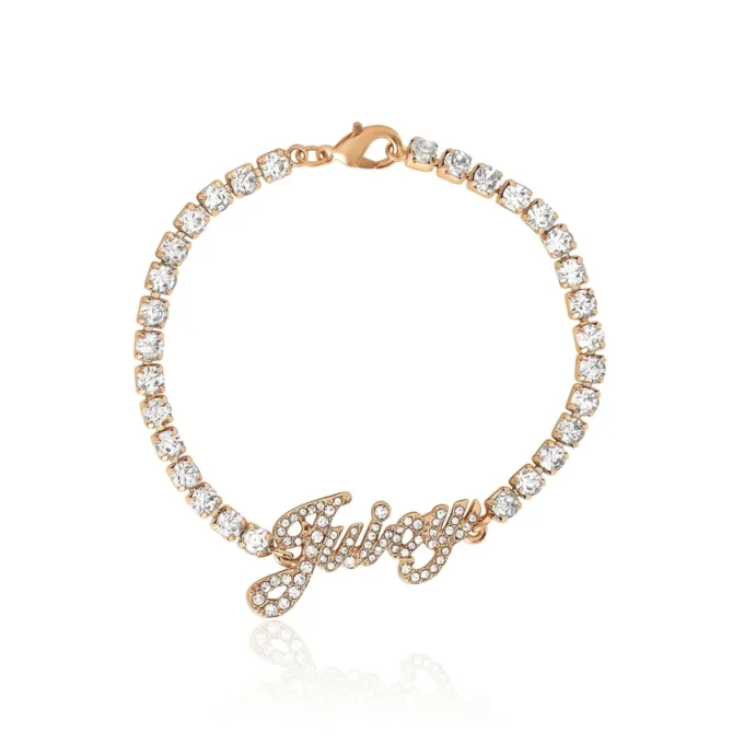 Juicy Script Crystal Tennis Bracelet Juicy Script Crystal Tennis Bracelet