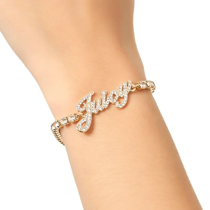 Juicy Script Crystal Tennis Bracelet Juicy Script Crystal Tennis Bracelet