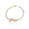 Juicy Script Crystal Tennis Bracelet Juicy Script Crystal Tennis Bracelet