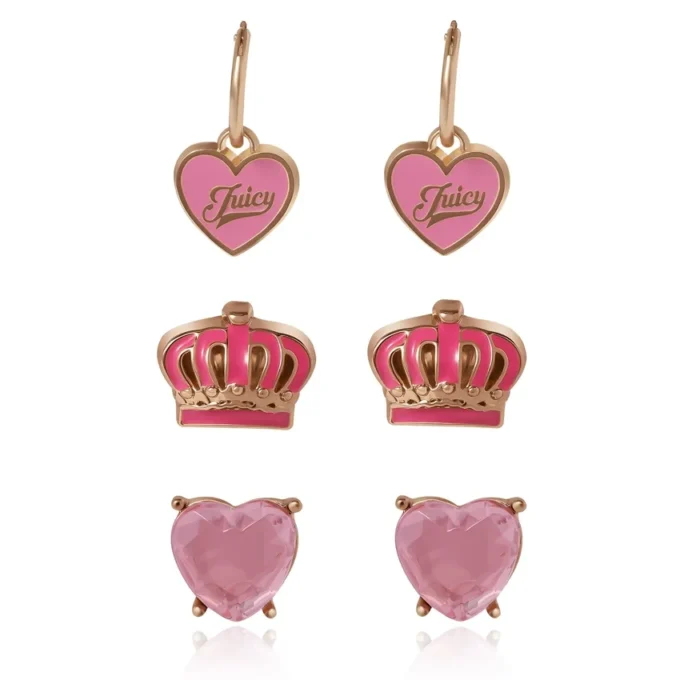 Kids 3-Pair Stylish Stud Earrings Set Kids 3-Pair Stylish Stud Earrings Set