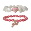 Kids Choose Juicy Heart Charm 2 Piece Bracelet Duo Kids Choose Juicy Heart Charm 2 Piece Bracelet Duo