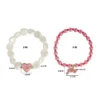Kids Choose Juicy Heart Charm 2 Piece Bracelet Duo Kids Choose Juicy Heart Charm 2 Piece Bracelet Duo