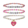 Kids Choose Juicy Heart Charm 3 Piece Beaded Bracelet Set Kids Choose Juicy Heart Charm 3 Piece Beaded Bracelet Set