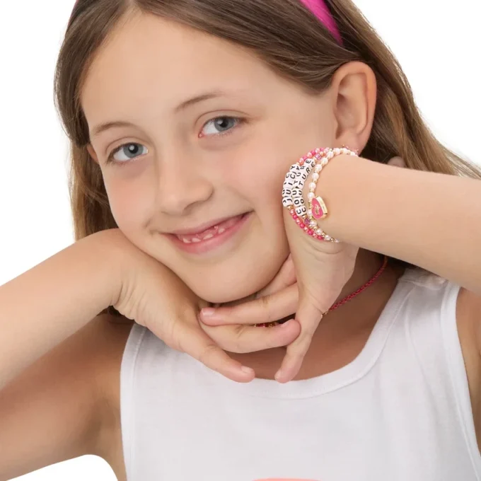 Kids Choose Juicy Heart Charm 3 Piece Beaded Bracelet Set Kids Choose Juicy Heart Charm 3 Piece Beaded Bracelet Set