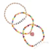 Kids Choose Juicy Heart Charm 3 Piece Stretch Beaded Bracelet Set Kids Choose Juicy Heart Charm 3 Piece Stretch Beaded Bracelet Set