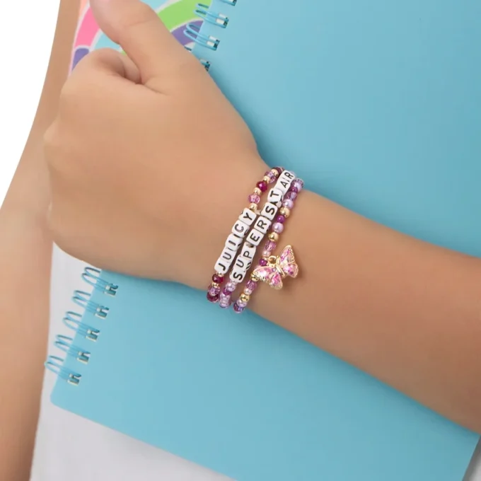 Kids Choose Juicy Superstar 3 Piece Stretch Beaded Bracelet Set Kids Choose Juicy Superstar 3 Piece Stretch Beaded Bracelet Set
