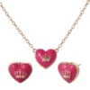 Kids Crown Logo Heart Pendant Necklace Kids Crown Logo Heart Pendant Necklace