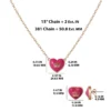 Kids Crown Logo Heart Pendant Necklace Kids Crown Logo Heart Pendant Necklace