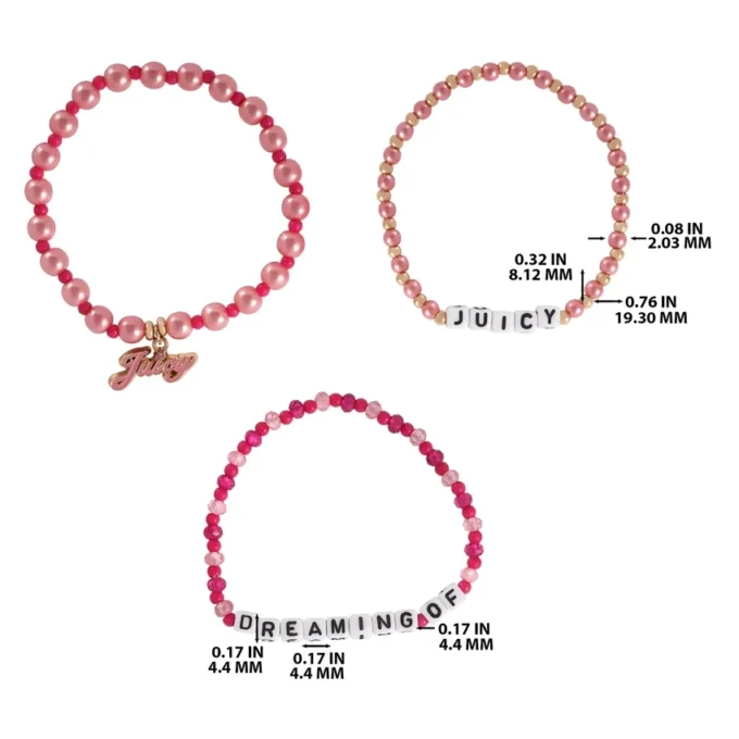Kids Dreaming of Juicy 3 Piece Stretch Beaded Bracelet Set Kids Dreaming of Juicy 3 Piece Stretch Beaded Bracelet Set