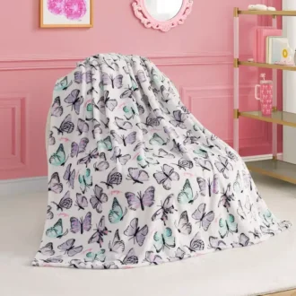Kids Plush Throw Blanket