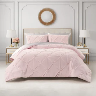 Kiss Pleat Micromink Comforter Set Kiss Pleat Micromink Comforter Set