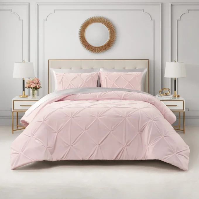 Kiss Pleat Micromink Comforter Set Kiss Pleat Micromink Comforter Set