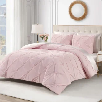 Kiss Pleat Micromink Comforter Set Kiss Pleat Micromink Comforter Set