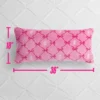 Lattice Print Plush Body Pillow
