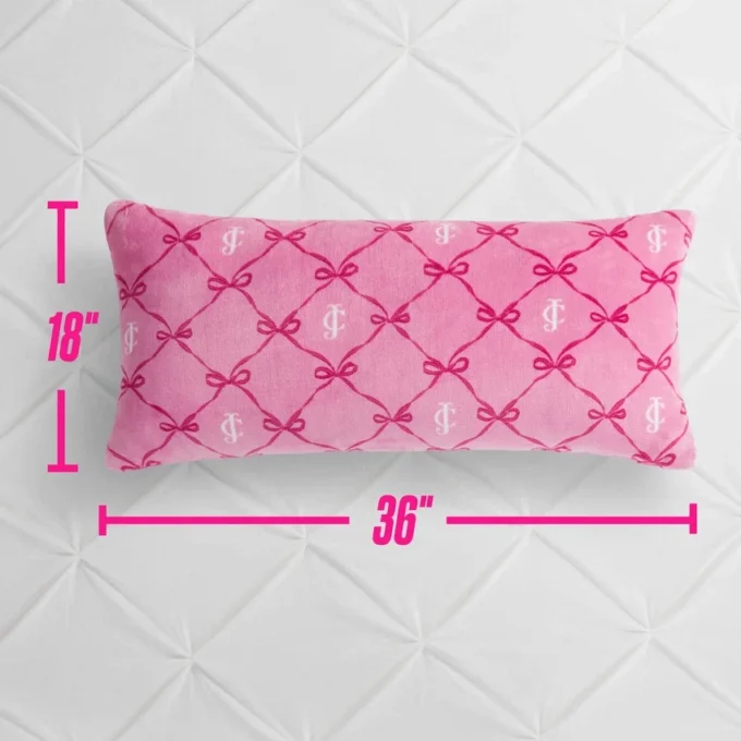 Lattice Print Plush Body Pillow