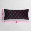 Lattice Print Plush Body Pillow
