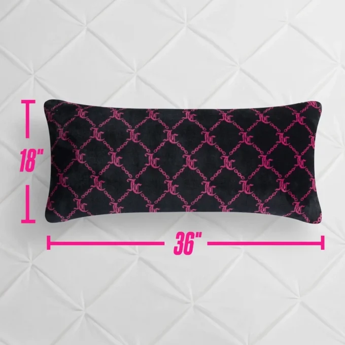 Lattice Print Plush Body Pillow