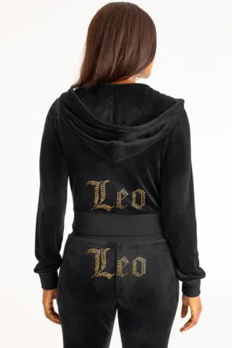 leo customizable big bling velour hoodie 1 330x495 - Leo Customizable Big Bling Velour Hoodie