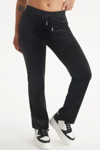 Aquarius Customizable Big Bling Velour Track Pants