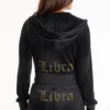 Libra Customizable Big Bling Velour Hoodie Libra Customizable Big Bling Velour Hoodie