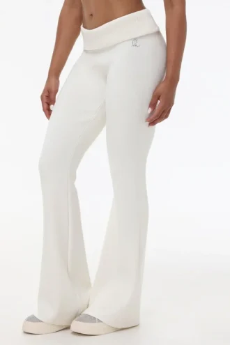 Low Rise Knit Flare Pants