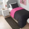 Metallic Leopard Plush Rug, 2′ X 6′