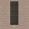 Metallic Leopard Plush Rug, 2′ X 6′