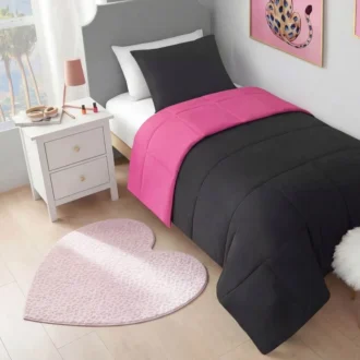 Metallic Leopard Plush Rug, 3′ Heart