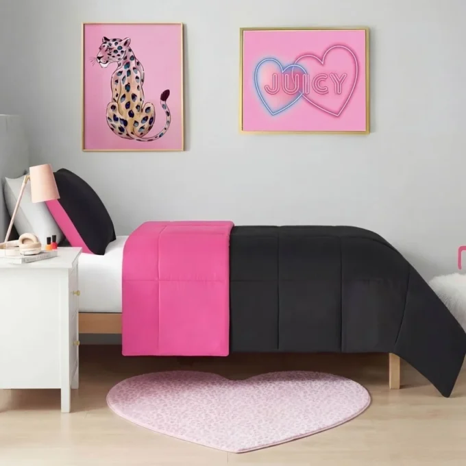 Metallic Leopard Plush Rug, 3′ Heart