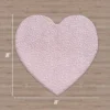 Metallic Leopard Plush Rug, 3′ Heart