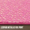Metallic Leopard Plush Rug, 4′ X 6′