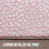 Metallic Leopard Plush Rug, 2′ X 6′ Metallic Leopard Plush Rug, 2′ X 6′