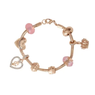 Multi‑Charm Beaded Chain Bracelet Multi‑Charm Beaded Chain Bracelet
