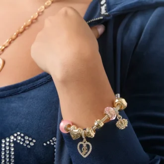 Multi‑Charm Beaded Chain Bracelet Multi‑Charm Beaded Chain Bracelet