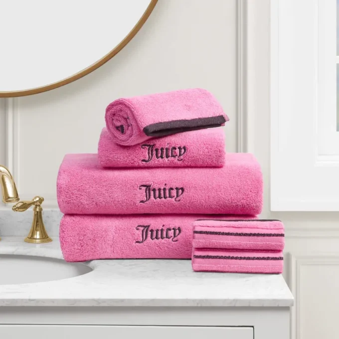 Neon Border Bath Towel Set Neon Border Bath Towel Set