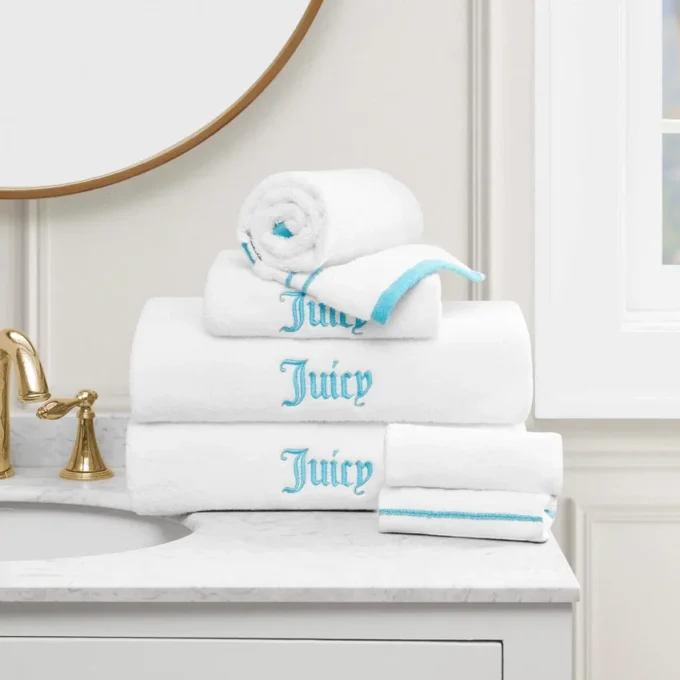 Neon Border Bath Towel Set Neon Border Bath Towel Set